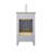 Lumiere 20 In. W X 16 In. D X 35 In. H Single Sink Bath Vanity In White Finish With White Ceramic Top-1720793957
