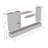 Vreeland 126" Modern Floating Wall Mounted Entertainment Center with 16-Color LED Lighting, High Gloss Finish-707513986
