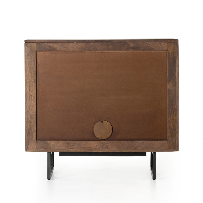 Carmel Solid Wood Accent Cabinet, Brown