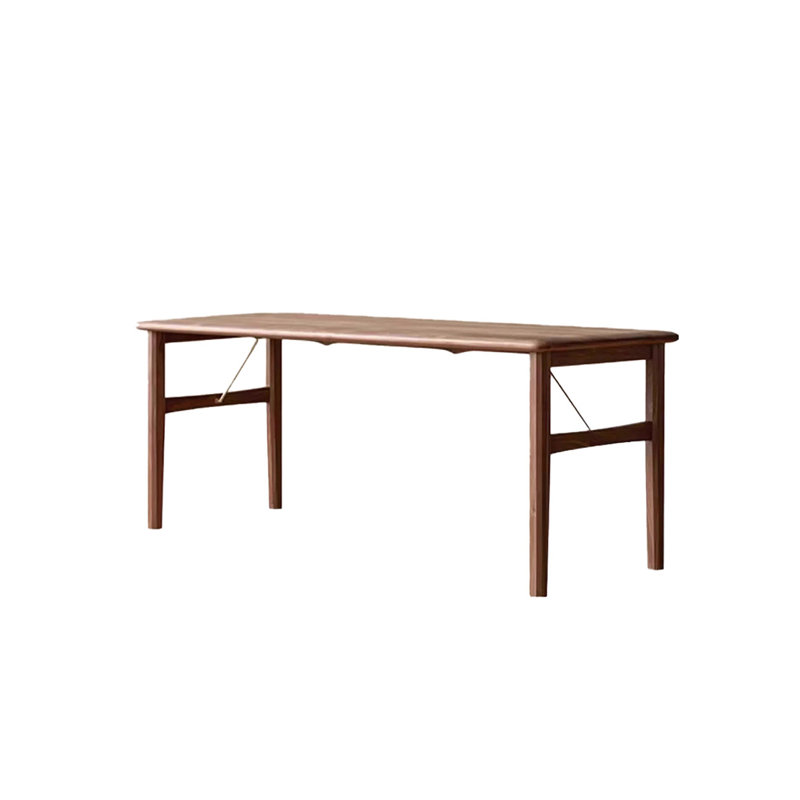 Table de salle à manger luxueuse en bois massif clair, H 29,52 po x L 62,99 po x l 31,49 po