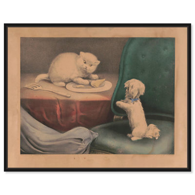«Fido and Naughty Kittie», art rétro par Art Remedy