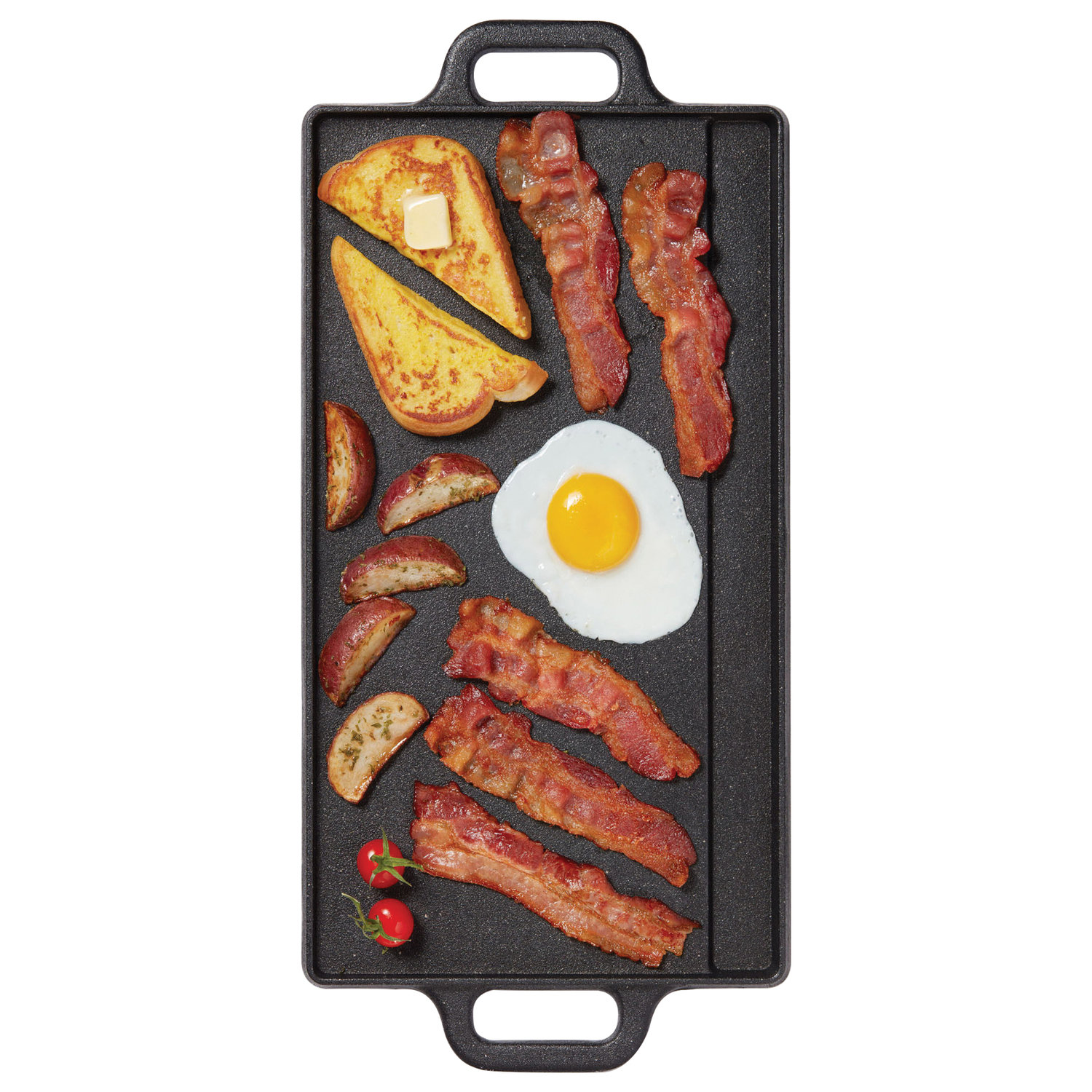 THE ROCK by Starfrit Traditional Cast Iron Reversible Grill/Griddle