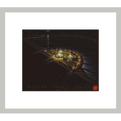 Monona Terrace Civic Center. Madison WI by Frank Lloyd Wright - Framed Giclee Print