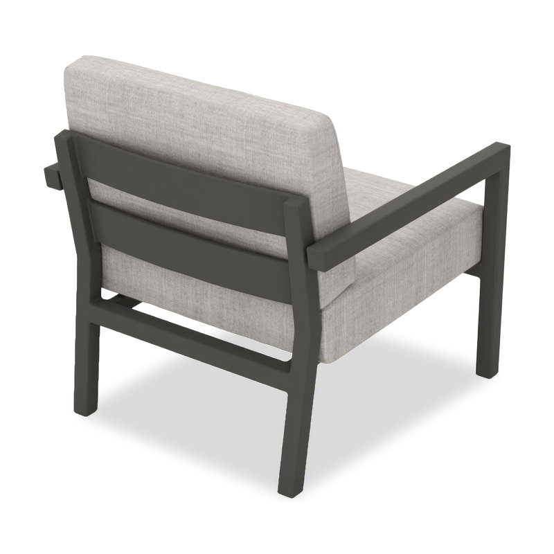 Vivant Patio Chair with Sunbrella® Cushions, Cast Silver Sunbrella®, Slate