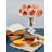 Eftime Fabric Rose Arrangement in Vase