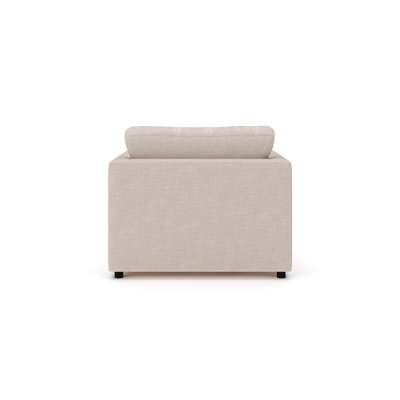 Chaise et demi rembourrée Milo