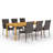 Rectangular 6 - Person Dining Set-631013285-631236953