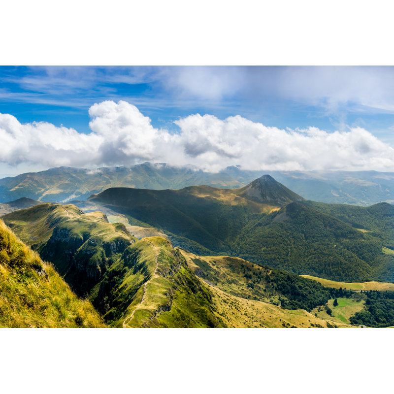 View Of Puy Mary by Lucien Mollard - Wrapped Canvas Print, 30cm H x 46cm W