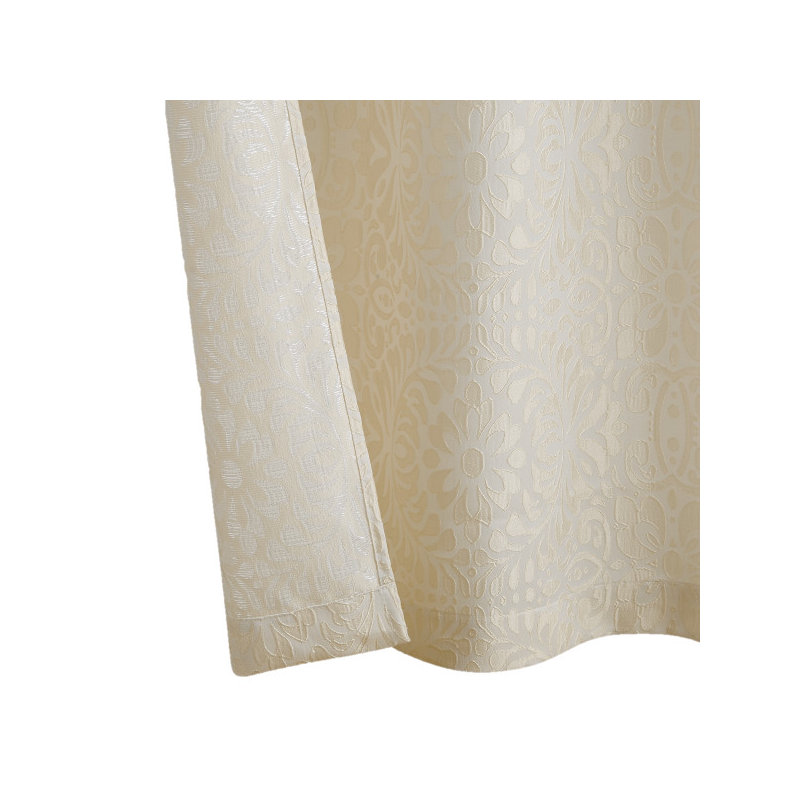 Paire de rideaux semi-transparents Laktasis, L 38 po x L 96 po, Or