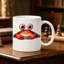 A cartoon crab Ceramic Coffee Mug - Reusable, Insulated,Travel Mug, Hand-Wash Only.