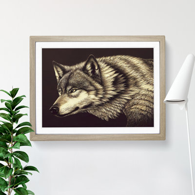 Beguiling Wolf - Single Picture Frame Print