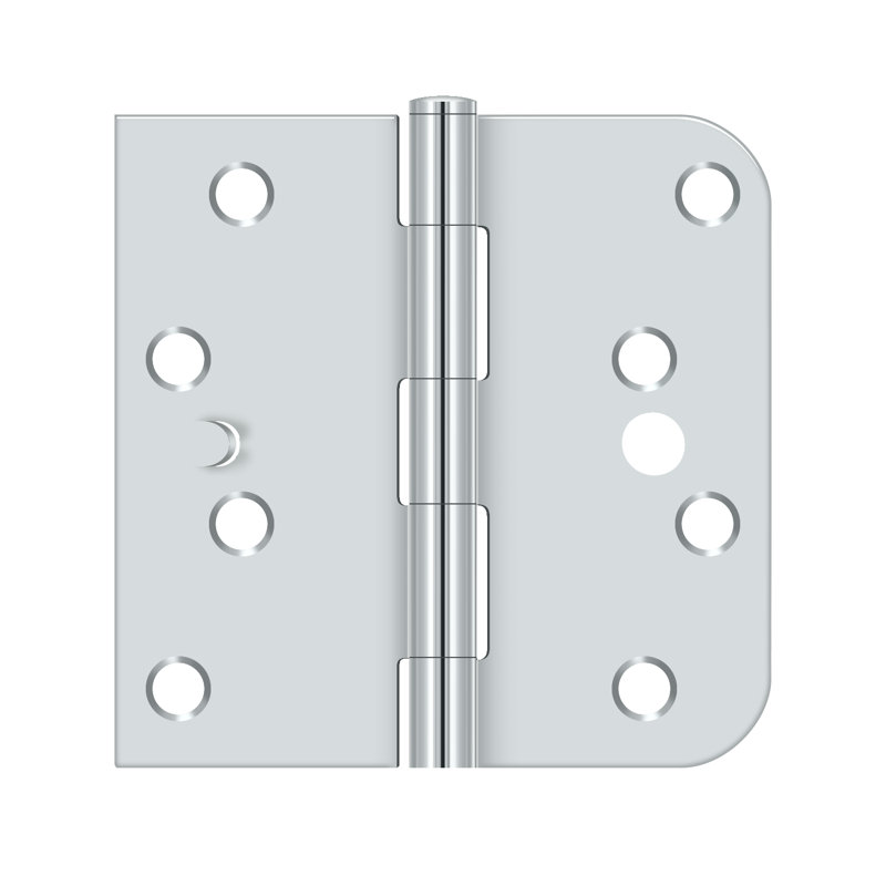 Charnière à mortaise droite Deltana S44058TT26-Rh, Chrome chrome
