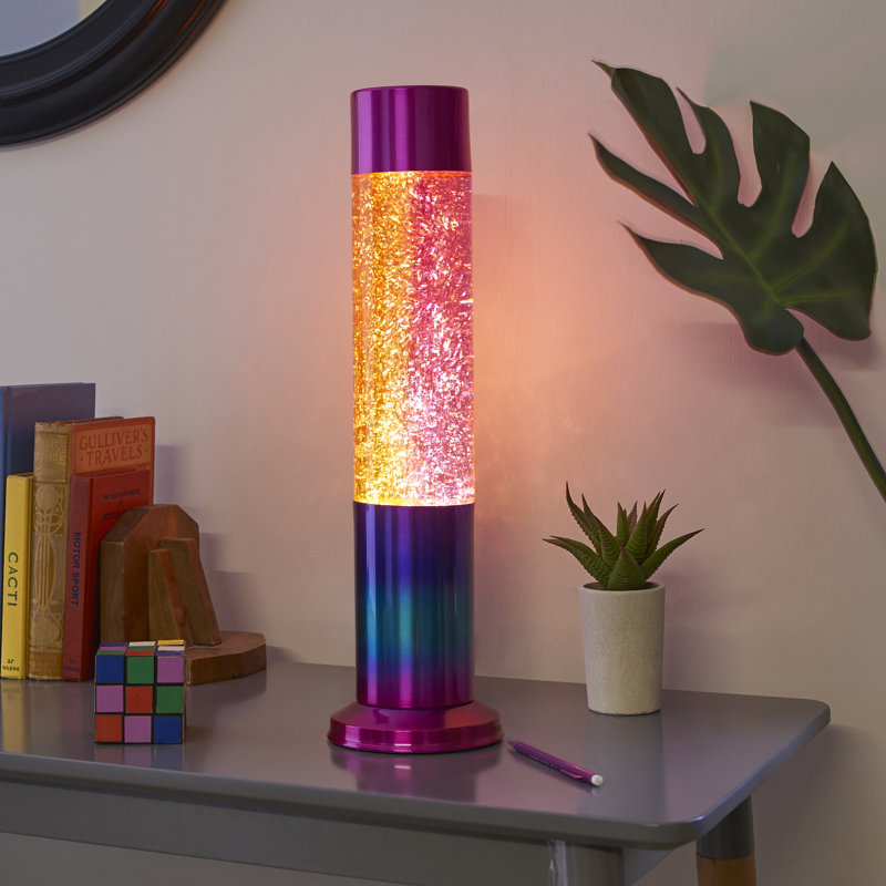 Rainbow Glitter Lamp