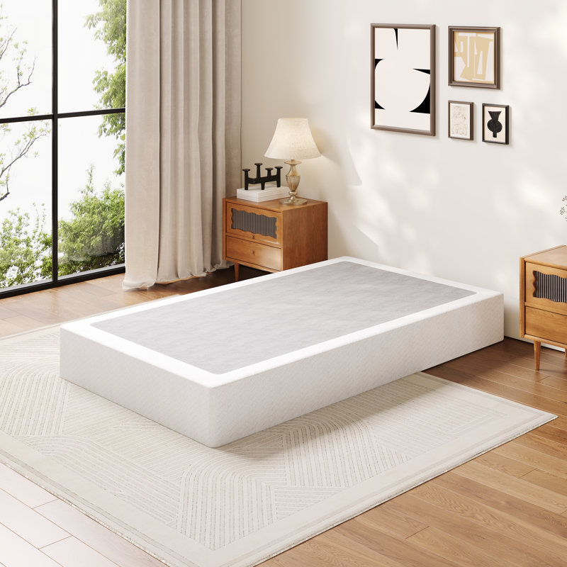 Sommier à ressorts simple de 23 cm (9 pouces), sommier métallique robuste de 907 kg (2000 lb) avec housse en tissu, montage facile sans outil, silencieux