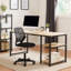 Fauteuil de bureau pivotant Jei, sans accoudoirs, hauteur réglable, blanc noir-102247814