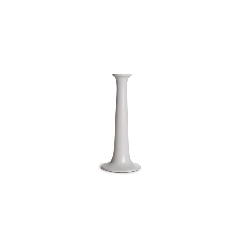 Bougeoir de table simple en bois massif, H 9 po x l 4 po x P 4 po, Gris