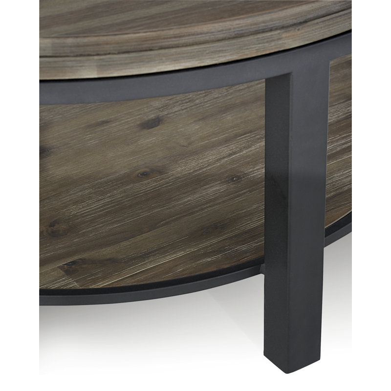 Solid Wood Top Coffee Table
