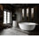 Baignoire de trempage autoportante en acrylique 71 po. X 45 po. Piper