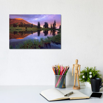 Mount Baldy At Sunset Reflected In Lake Along Paradise Divide, Colorado II by Tim Fitzharris - Gallery-Wrapped Canvas Giclée on Canvas