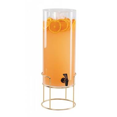 Dispenser, Acrylic Beverage Dual with Ice Comp. Countertop, Hospitality, Hotel (Set of 2) Trinx