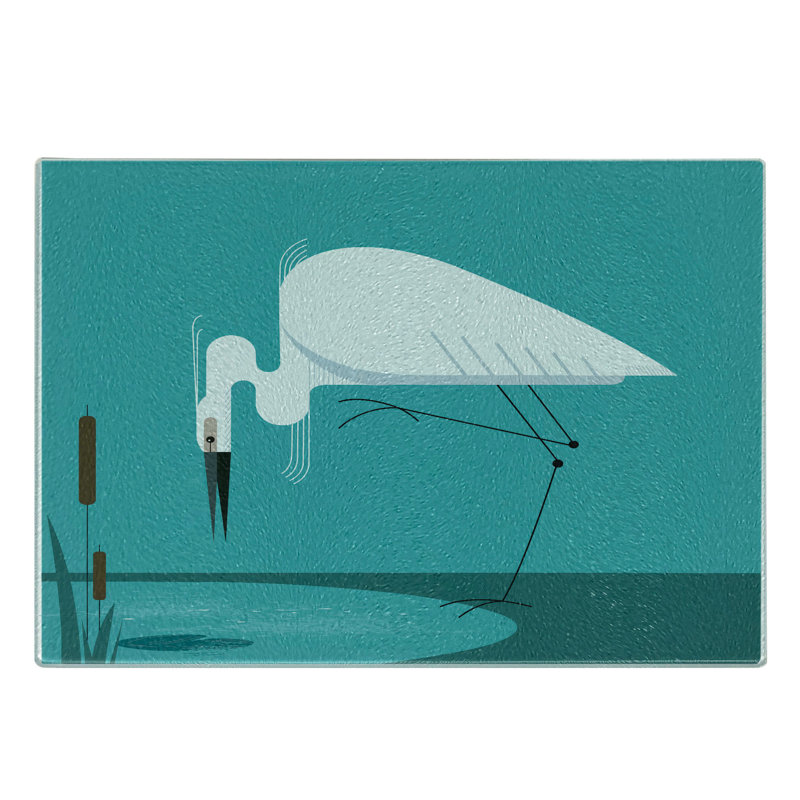 Planche à découper en verre trempé Ambesonne Egret