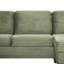 Canapé modulaire en U avec canapé-lit modulaire en L de 125,2 po avec repose-pieds mobile et poches de rangement latérales pour le salon, vert-131247143