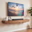 Manteau de cheminée de 63 pouces, tablette de manteau de cheminée en bois massif, tablettes flottantes pour mur, chambre à coucher, salon, brun rustique