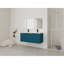 Meuble-lavabo mural 48 po avec lavabo double en résine et 3 portes à fermeture en douceur-668942442