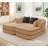 77.2" Teddy Fabric No-Assembly Modular Compression Sofa-1887140629