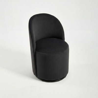 Chaise pivotante en velours Modern