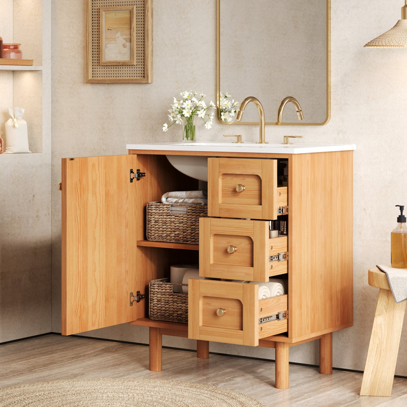 Meuble-lavabo 30 po avec lavabo en céramique
