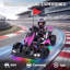 Karting électrique de dérive pour enfants 6+ jusqu'à 14 mi / h, rose-129126159
