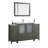 Brescia 60" Single Sink Freestanding Bathroom Vanity with Ceramic Top and Matching Mirror-107174018