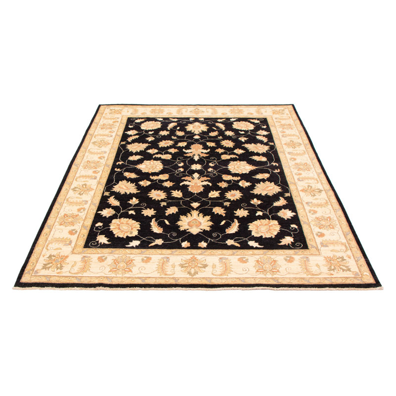 Tapis unique en laine noué à la main 8 pi 2 po x 9 pi 10 po New Age