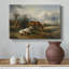 Chevaux dans un pré (Pferde auf der Weide) -Friesrich Gauermann-Toile tendue avec châssis-c. Milieu du 19e siècle-2138641402