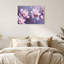 Tableau sur toile représentant des fleurs de magnolia lavande et rose en fleurs sur des branches-56833627