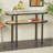 Chassidy 44'' Glass Top Console Table