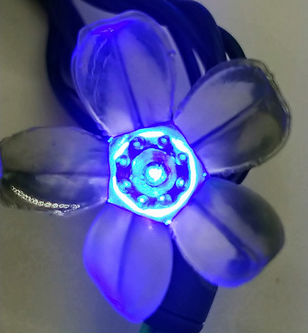 Guirlande lumineuse, Bleu