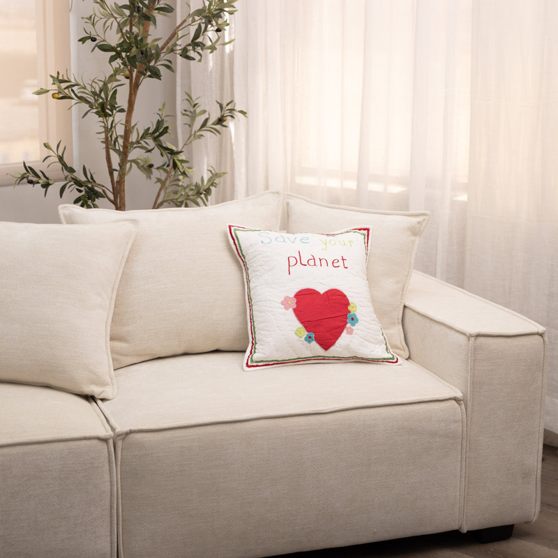 Coussin en coton Abigail