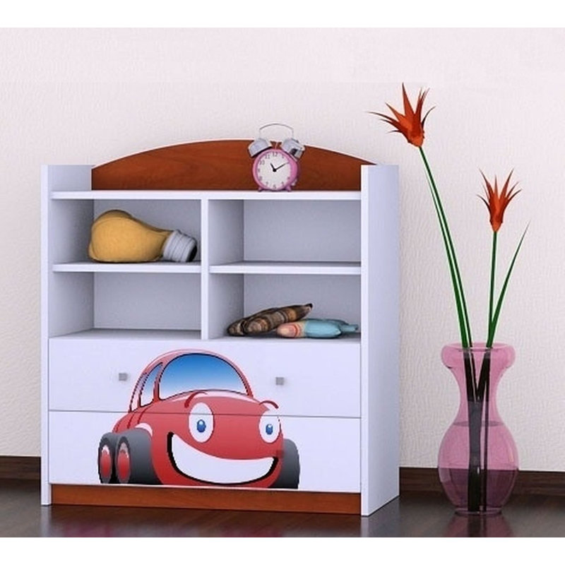 Summer 96cm H X 86cm W Transportation Kids Cube, Brown