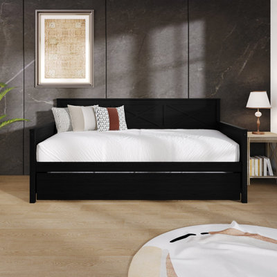 McDougal Twin Solid Wood Daybed with Pull-Out Trundle
