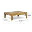 Ensemble de conversation pour causeuse d'extérieur en bois 2 places avec 1 table-130377174