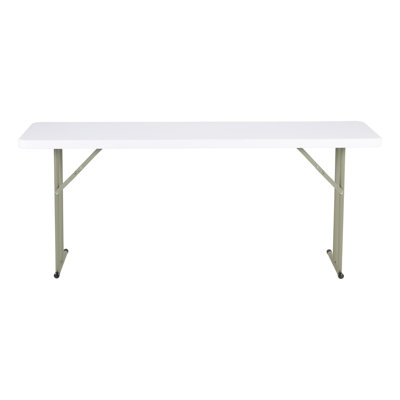 Rectangular Blow-Molded Plastic Folding Training Seminar Table