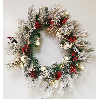 Snowpine Fiber Wreath/ T60