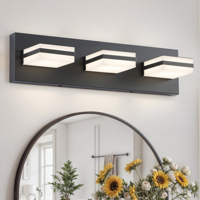 CCT Adjustable Modern LED Vanity Light with Memory Function Rotatable Shades