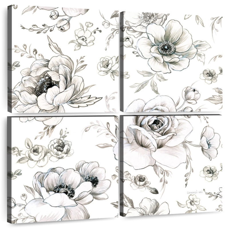 Harnek Sketchbook Garden Pattern VA On White