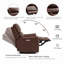 Causeuse inclinable en cuir triple puissance avec zéro gravité et console multifonctionnelle-824363520