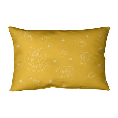 Coussin lombaire pour chiens de noël