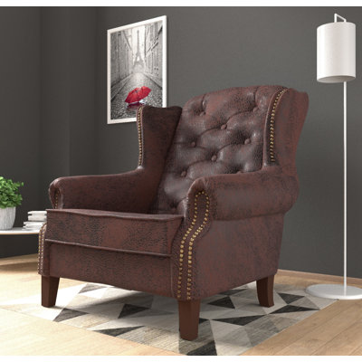  Chesterfield Wingback Armchair