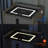 20 Inch Tall Green & Beige Modern Luxury Smart Two Drawer Nightstand with Password Lock Wireless Charging and Black Legs for Bedroom-101202502